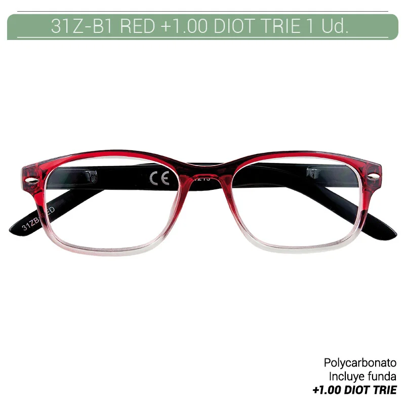 ZIP80OP00004_main-20260208062234971-8683 ZIPPO RED READING GLASSES +1.00 DIOT TRIE 1 Ud. 31Z-B1-RED100 2004850 - Imagen 1