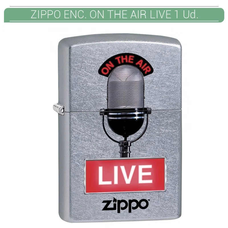 ZIPGEEN00017_main-20260208063118196-2026 ZIPPO ENC. ON THE AIR LIVE 1 Ud. 60002556 - Imagen 1