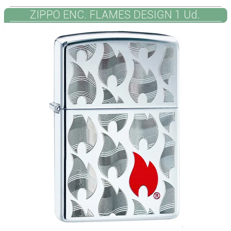 ZIPGEEN00019_main-20260208063143592-1719 ZIPPO ENC. ZIPPO FLAMES DESIGN 1 Ud. 60004311 - Imagen 1