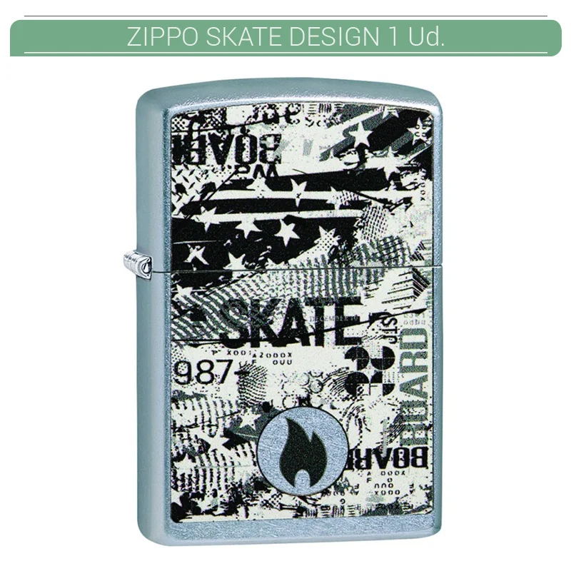 ZIPGEEN00020_main-20260208063156809-3683 ZIPPO ENC. SKATE DESIGN 1 Ud. 60004347 - Imagen 1