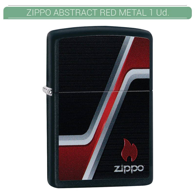 ZIPGEEN00021_main-20260208063210122-2268 ZIPPO ENC. ZIPPO ABSTRACT RED METAL 1 Ud. 60004667 - Imagen 1