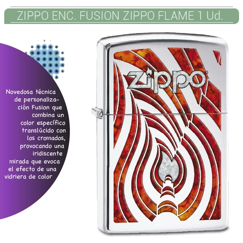 ZIPGEEN00036_main-20260208063523101-4366 ZIPPO ENC. FUSION ZIPPO FLAME 1 Ud. 60001414 - Imagen 1