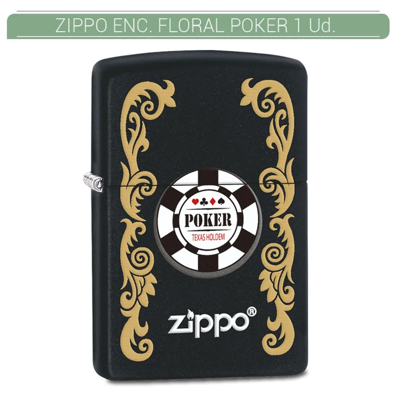 ZIPGEEN00039_main-20260208063600837-8486 ZIPPO ENC. FLORAL POKER 1 Ud. 60001899 - Imagen 1