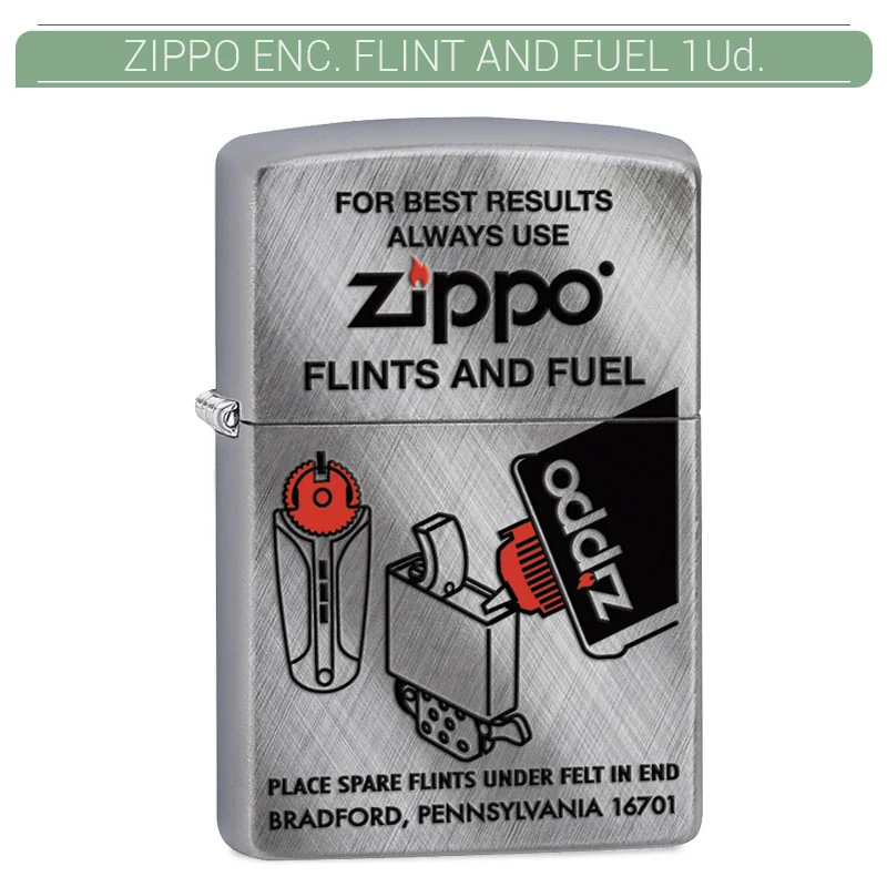 ZIPGEEN00041_main-20260208063625898-2545 ZIPPO ENC. FLINT AND FUEL 1 Ud. 60001691 - Imagen 1