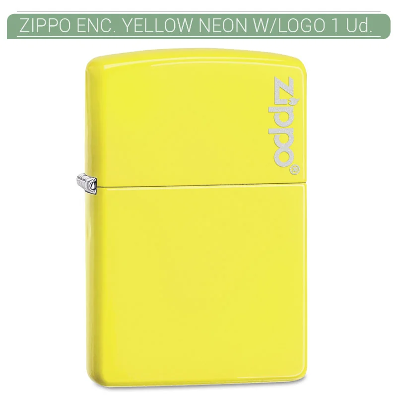 ZIPGEEN00059_main-20260208064015569-8523 ZIPPO ENC. YELLOW NEON W/LOGO 1 Ud. 60002136 - Imagen 1