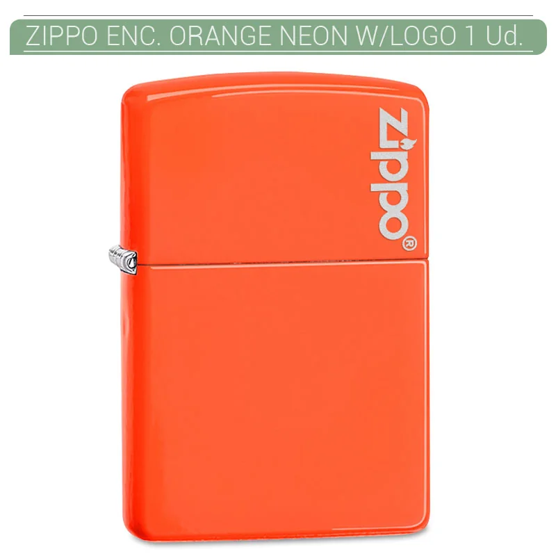 ZIPGEEN00060_main-20260208064028157-5000 ZIPPO ENC. ORANGE NEON W/LOGO 1 Ud. 60002137 - Imagen 1