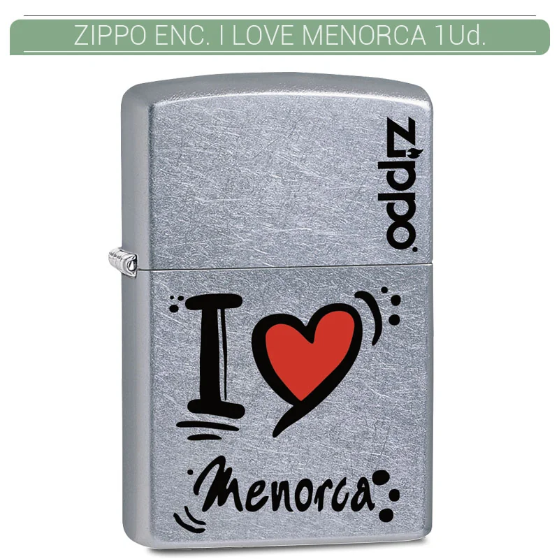 ZIPGEEN00064_main-20260208064118950-8716 ZIPPO ENC. I LOVE MENORCA 1 Ud. 60002593 - Imagen 1