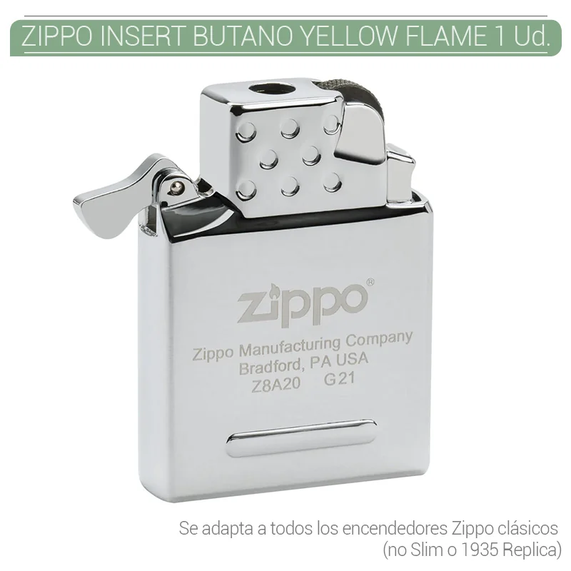 ZIPGEEN00074_main-20260208064327071-2388 ZIPPO INSERT GAS BUTANO YELLOW FLAME 1 Ud. 65812 - Imagen 1